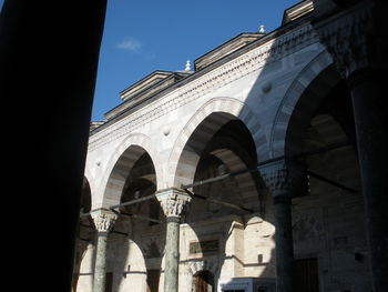 Low angle view of historical building