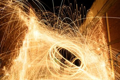 Light painting at night