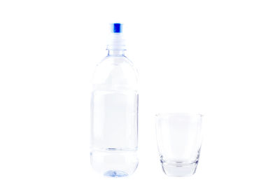 A bottle of water isolated over white background