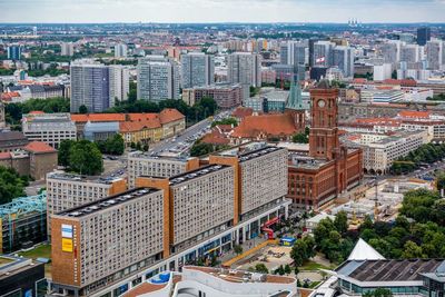 Aerial view of cityscape