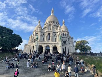 Group of people in front of cathedral