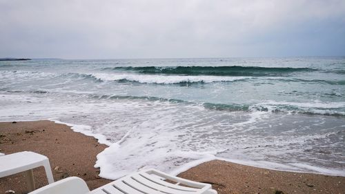 Scenic view of sea against sky