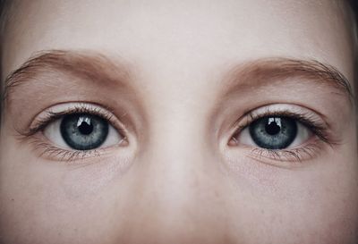 Close-up portrait of woman eye