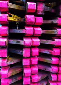 Full frame shot of multi colored pencils