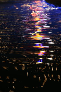 Full frame shot of water reflecting in water