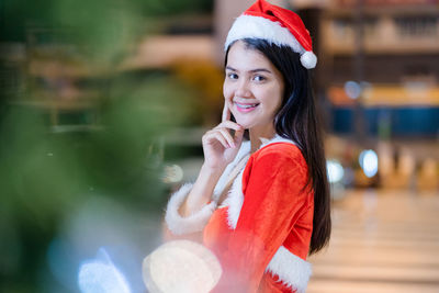 Portrait of a smiling young woman