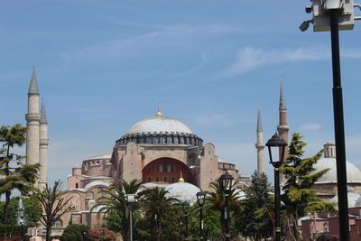 View of cathedral and buildings against sky