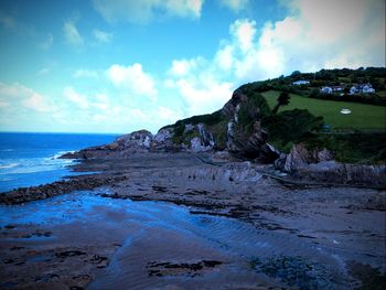 Scenic view of sea against sky