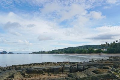 Scenic view of sea against sky