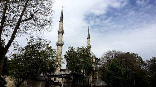 Low angle view of church against sky