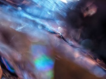 Low angle view of blurred water