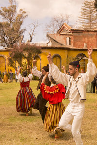 Group of people in the field