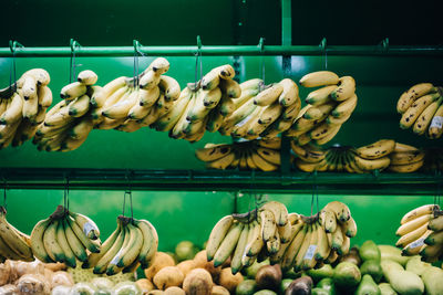 Various fruits for sale at market stall