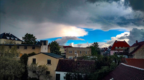 Houses against sky