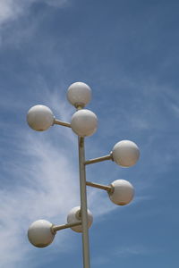 Low angle view of ball against sky