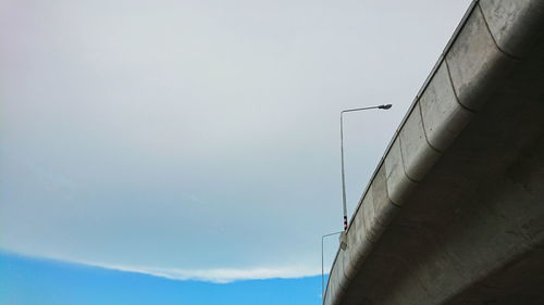 Low angle view of bridge against sky