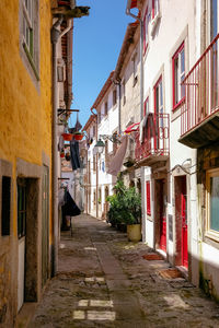 Street amidst buildings in town