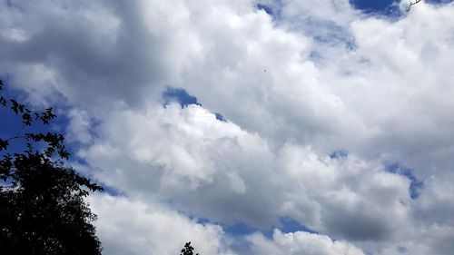 Low angle view of clouds in sky