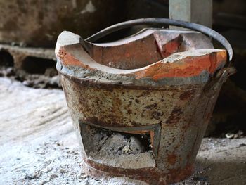 Close-up of rusty metal