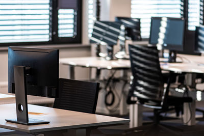 Close-up of laptop on table