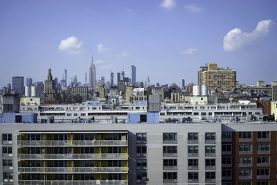 Buildings in city against sky