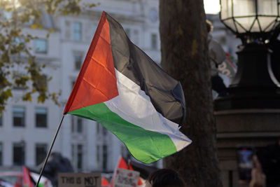 Close-up of flag