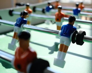 Close-up of figurine on table