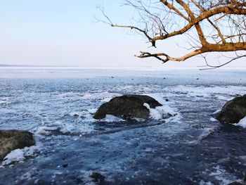 Scenic view of sea against sky