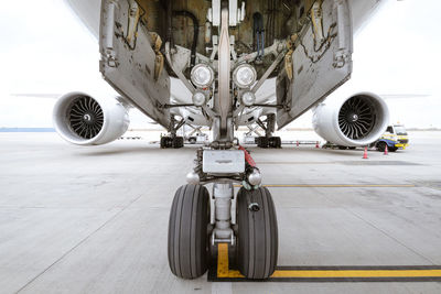 View of airplane at airport