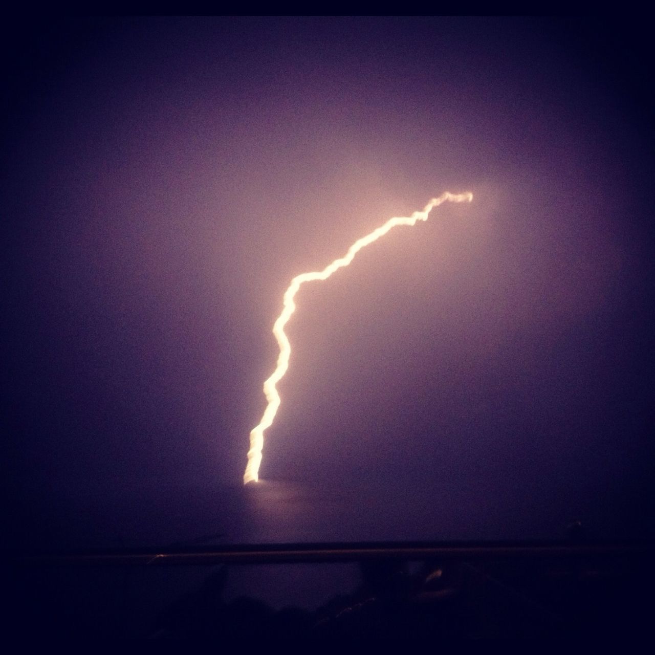 Lightning storm over Lake Leman (picture taken with iphone 4s)