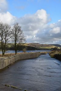 Scenic view of river against sky