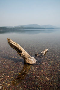 Scenic view of water against sky