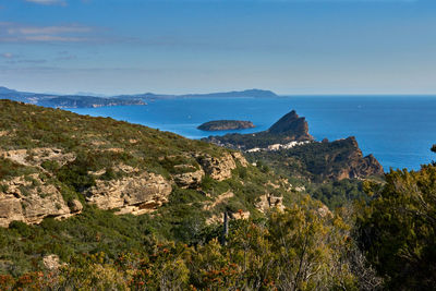 Scenic view of sea against sky