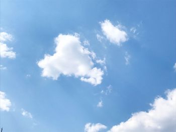 Low angle view of clouds in sky