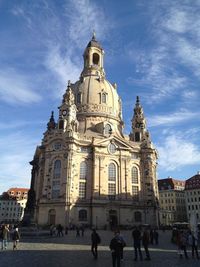 Tourists in front of church