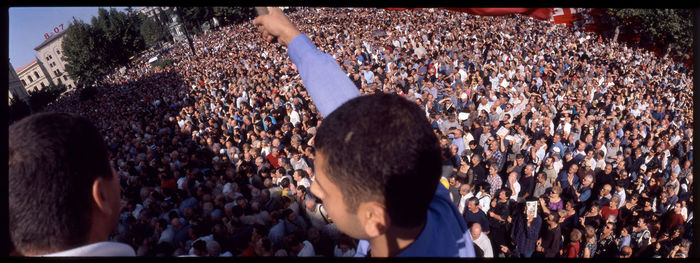 People enjoying at concert