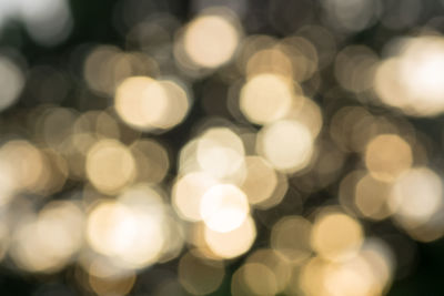 Defocused image of lights