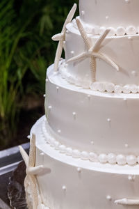 Close-up of cake on table