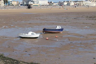 Boats in sea