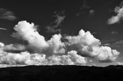 Low angle view of cloudy sky