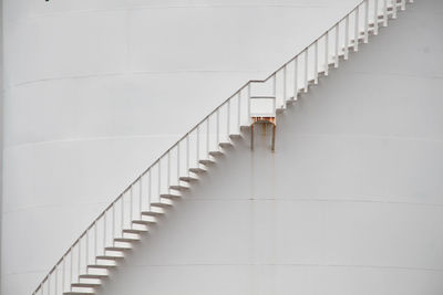 Low angle view of spiral staircase