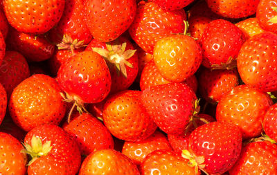 Full frame shot of strawberries