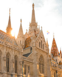 Low angle view of historical building against sky