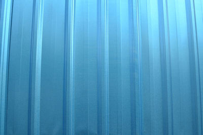 Full frame shot of blue curtain