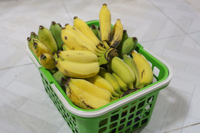 High angle view of fruits on table