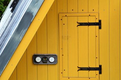 Close-up of closed door