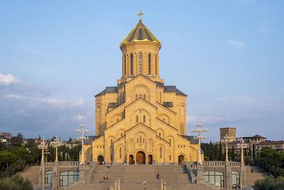 Low angle view of cathedral against sky