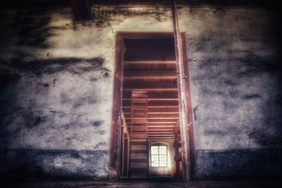 Interior of abandoned building