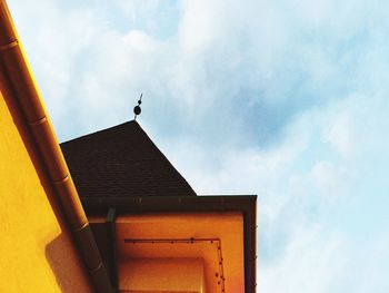 Low angle view of building against sky