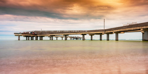 Promenade on the beach of the baltic sea, germany.